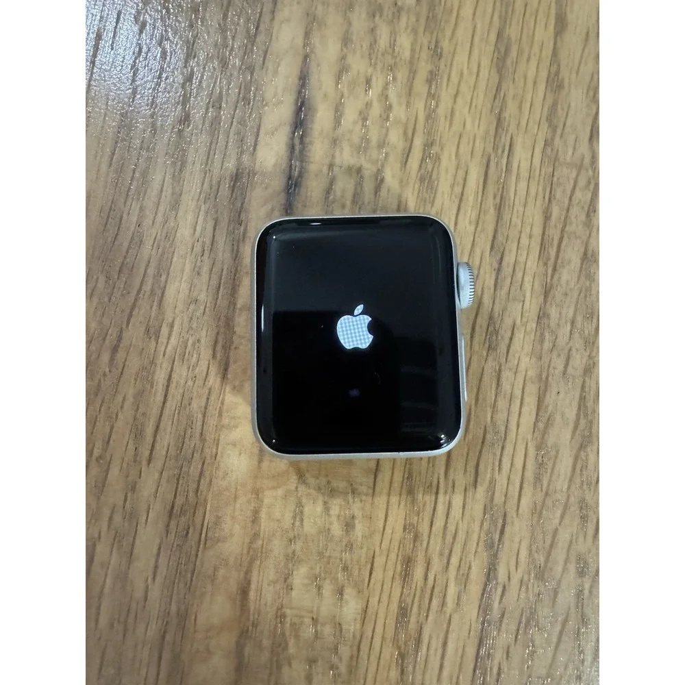 Apple iWatch Series 3 38MM GPS Silver Aluminum Wristband Black